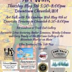 image of poster for May's First Thursday Art Walk, Chewelah WA